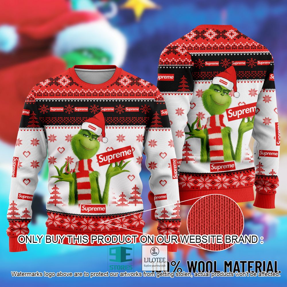 Supreme The Grinch Christmas Ugly Sweater - LIMITED EDITION 8