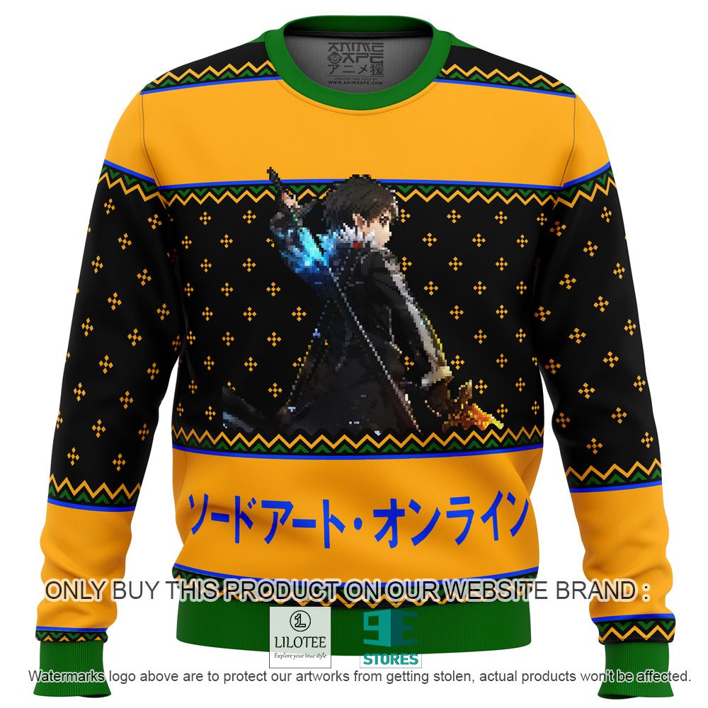 Sword Art Online Kirito Anime Ugly Christmas Sweater - LIMITED EDITION 11