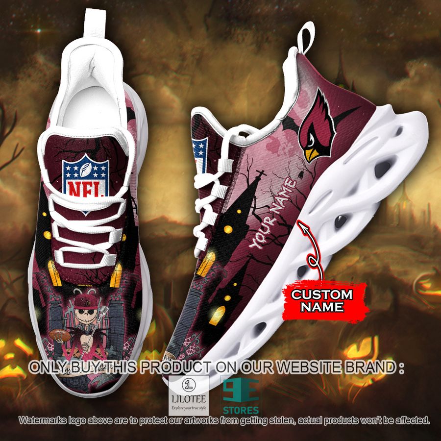 Personalized NFL Jack Skellington Arizona Cardinals Max Soul Shoes - LIMITED EDITION 8