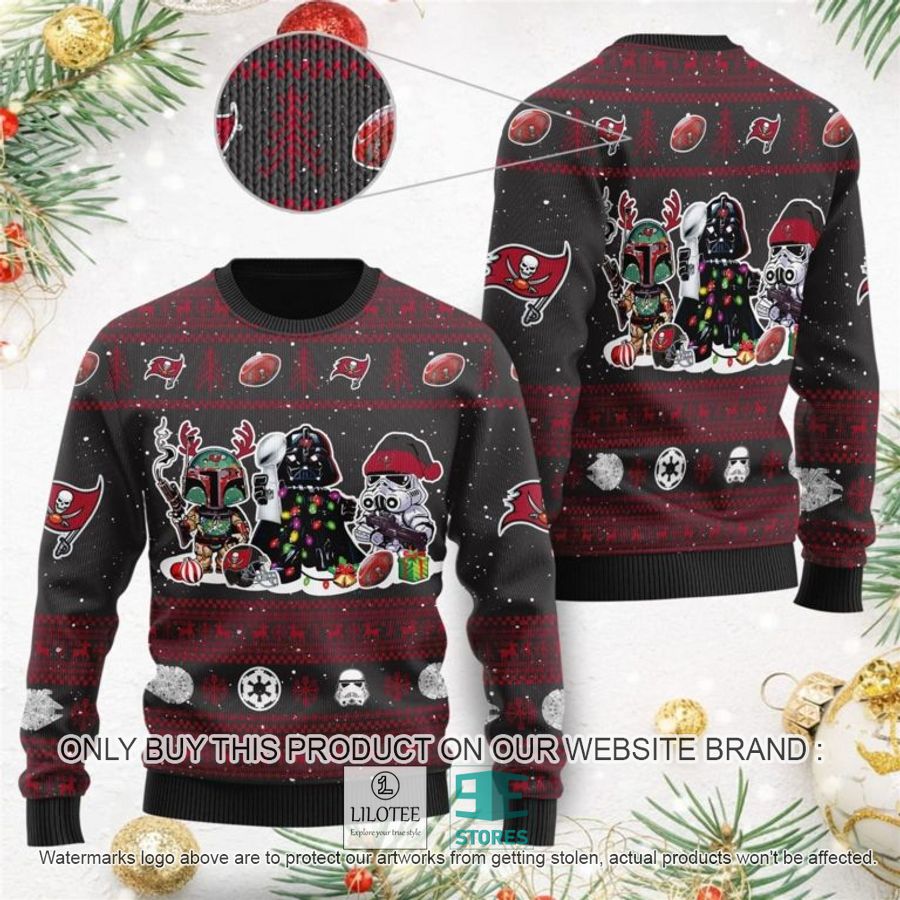 Tampa Bay Buccaneers Darth Vader Boba Fett Stormtrooper Ugly Christmas Sweater - LIMITED EDITION 16