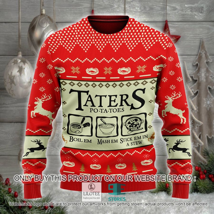 Taters Potatoes Ugly Christmas Sweater - LIMITED EDITION 4