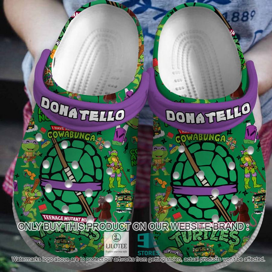 Teenage Mutant Ninja Turtles Donatello green Crocs Crocband Shoes - LIMITED EDITION 7