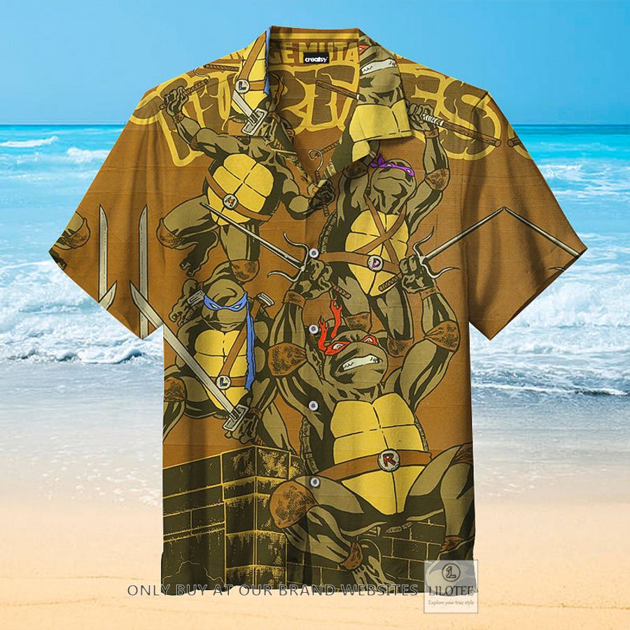 Teenage Mutant Ninja Turtles yellow Hawaiian Shirt - LIMITED EDITION 17