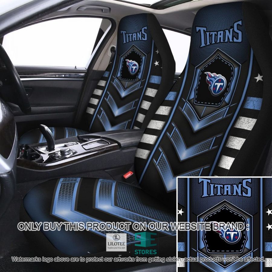 Tennessee Titans Electric blue Car Seat Covers 9