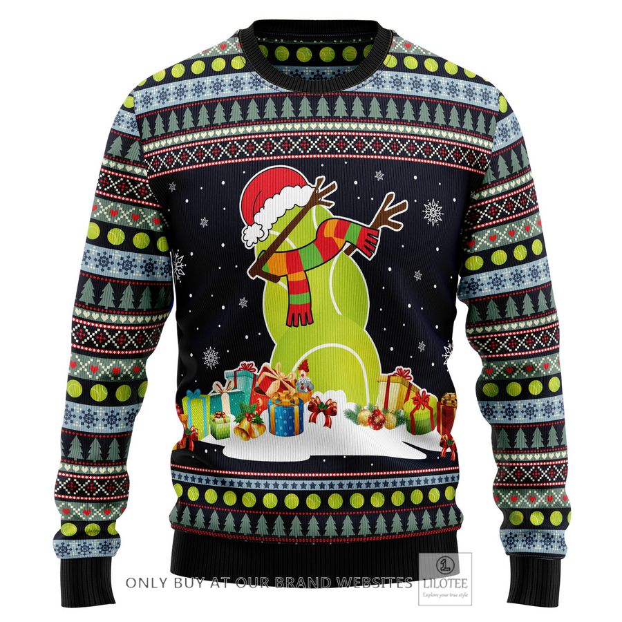 Tennis Snowman Ugly Christmas Sweater - LIMITED EDITION 25