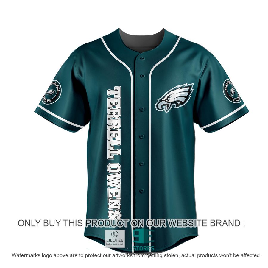 Alternative view of Terrell Owens Dreamathon Baseball Jersey