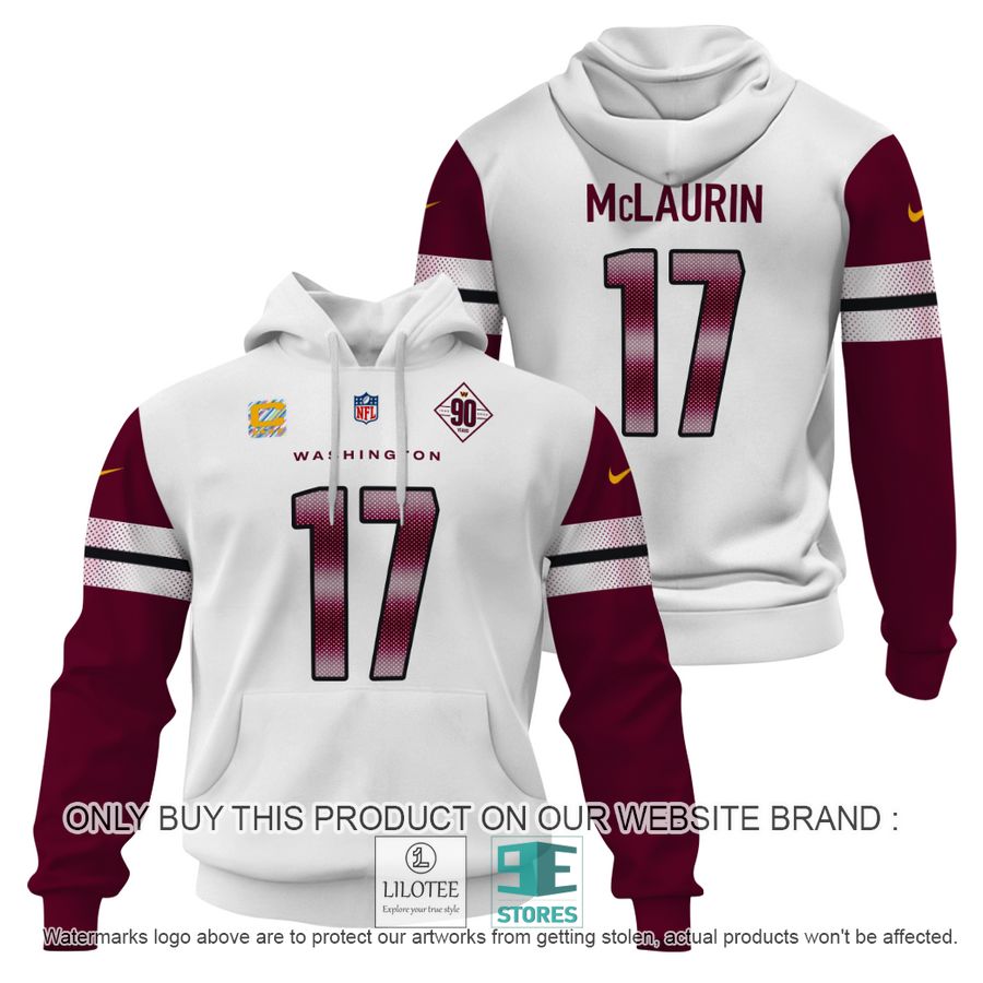 Terry McLaurin 17 Washington Commanders white red shirt, Hoodie - LIMITED EDITION 16