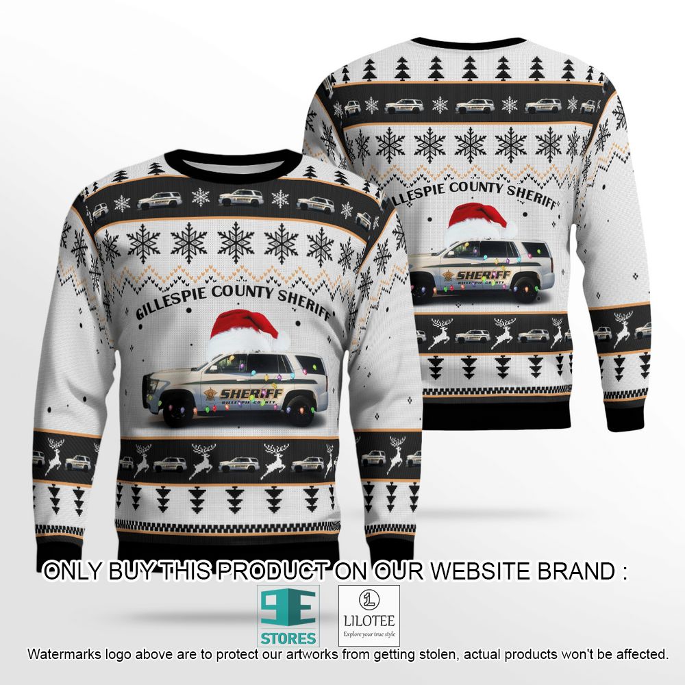 Texas Gillespie County Sheriff Christmas Wool Sweater - LIMITED EDITION 12