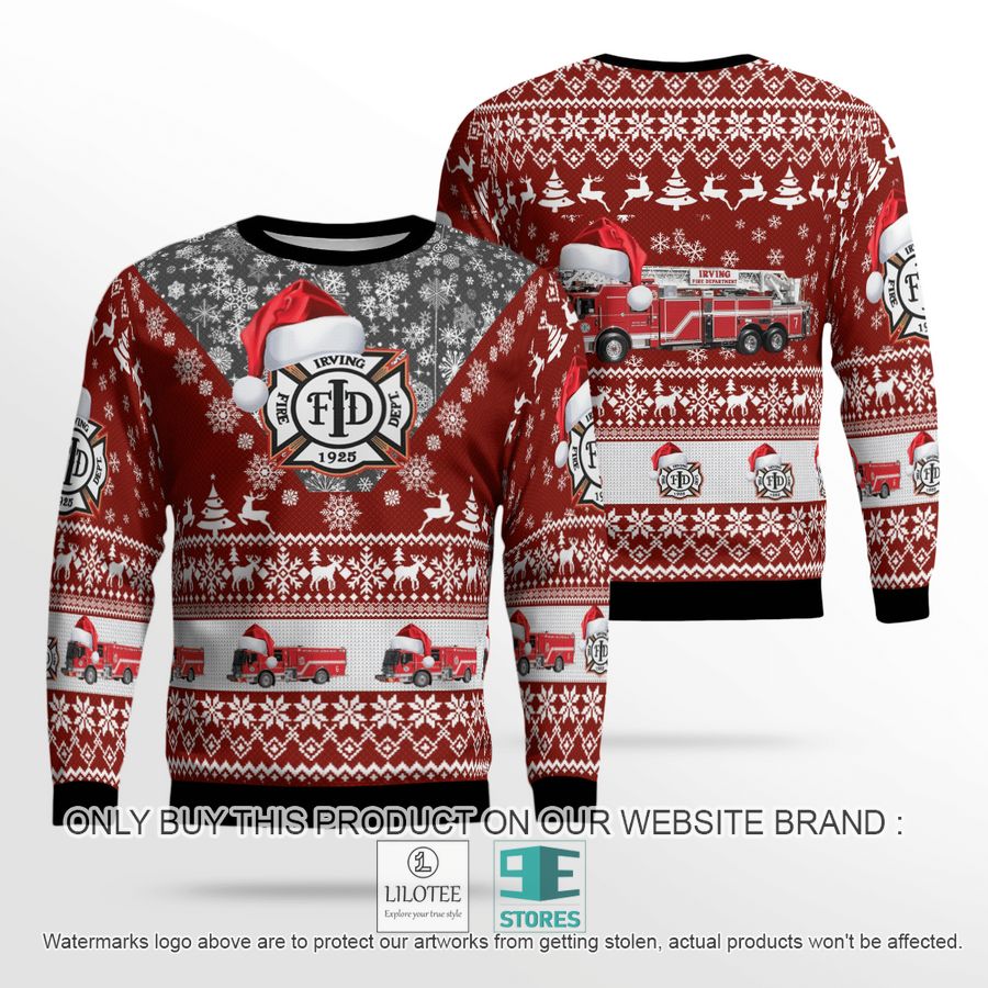 Texas Irving Fire Department Christmas Sweater - LIMITED EDITION 19