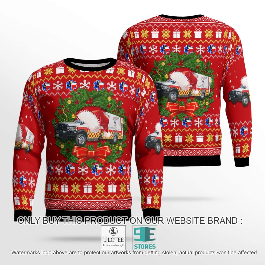 Texas San Marcos Hays County EMS Christmas Sweater - LIMITED EDITION 18