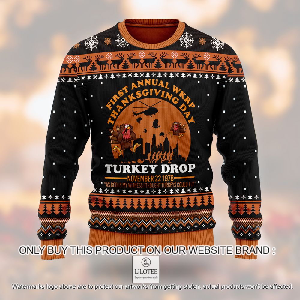 Thanksgiving Day First annual Wkrp Christmas Sweater - LIMITED EDITION 8
