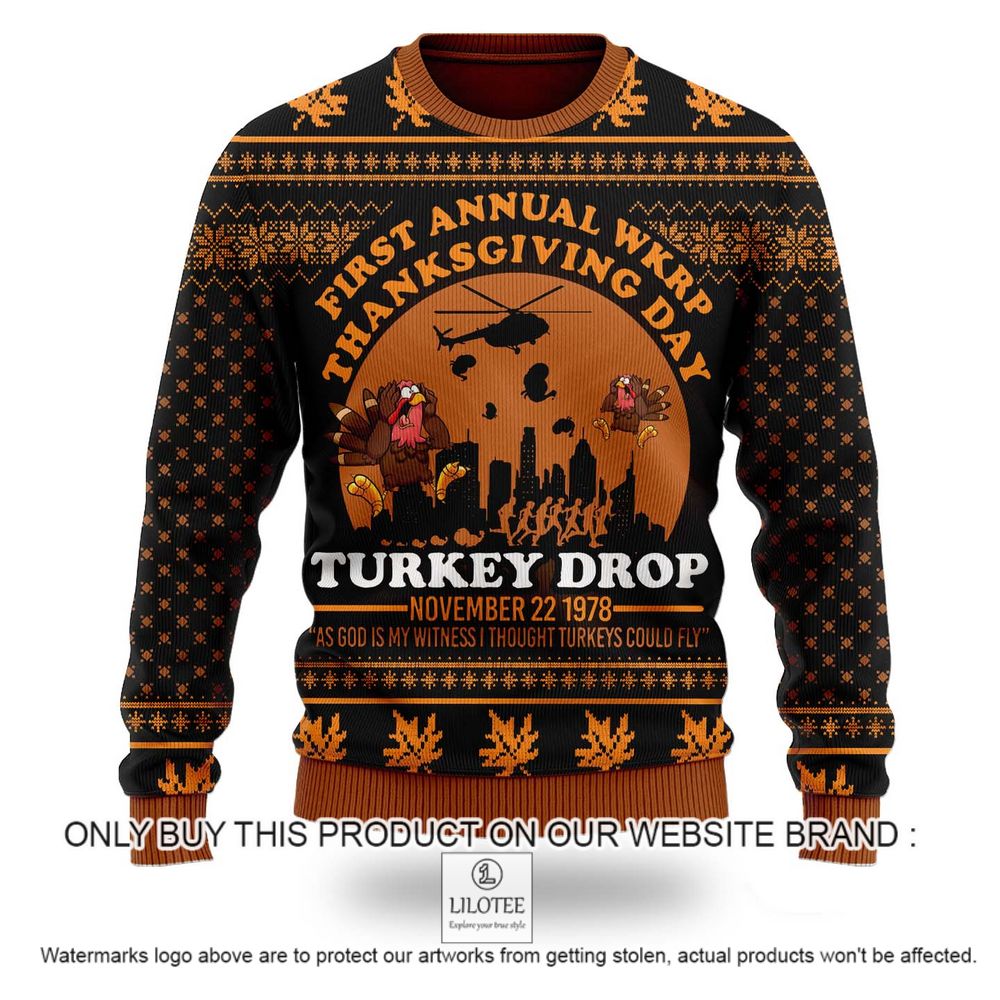 Thanksgiving Day First Annual Wkrp November 22 1978 Christmas Sweater - LIMITED EDITION 9