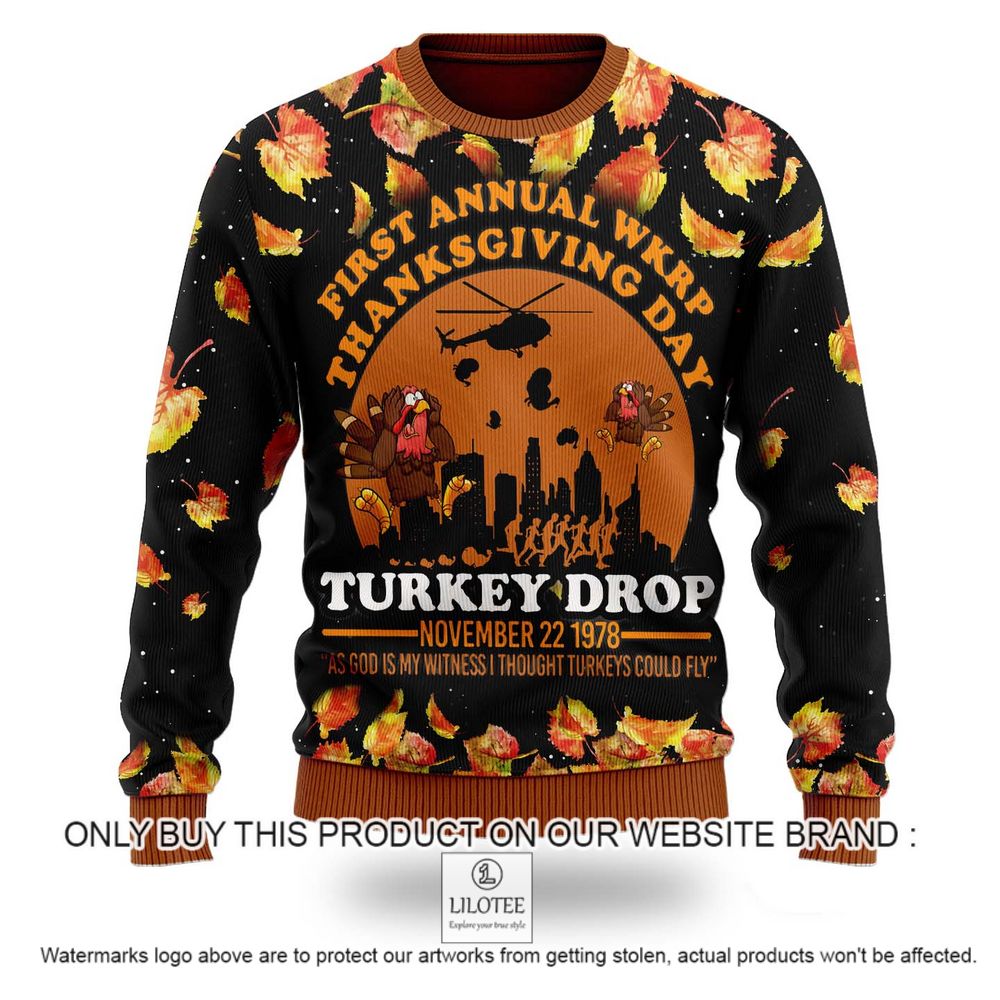 Thanksgiving Day Turkey Drop Christmas Sweater - LIMITED EDITION 8