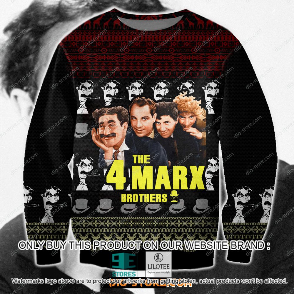 The 4 Marx Brothers' Christmas Ugly Sweater - LIMITED EDITION 21