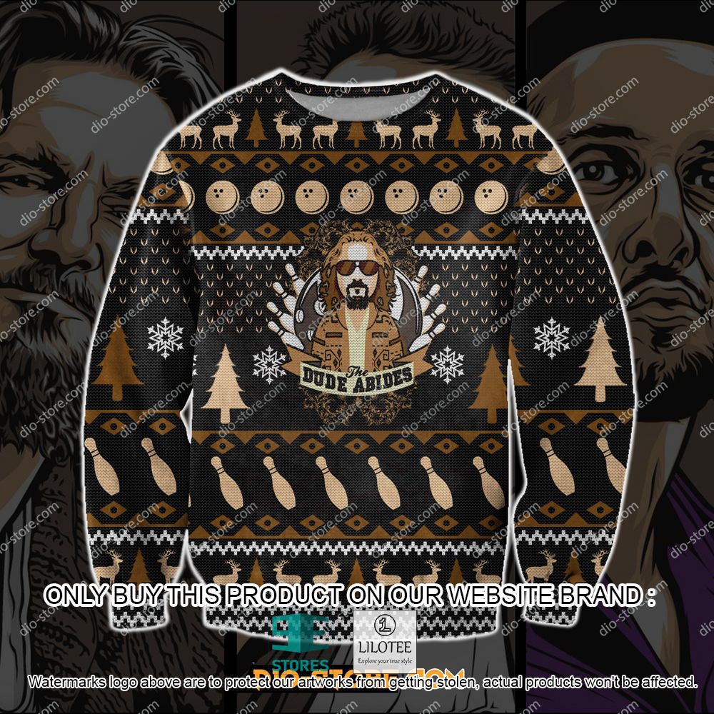 The Big Lebowski Dude AbidesUgly Christmas Sweater - LIMITED EDITION 11