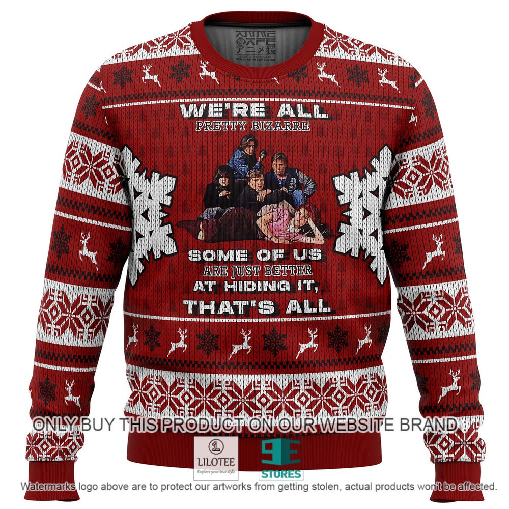 The Breakfast Club We're All Pretty Bizarre Christmas Sweater - LIMITED EDITION 11