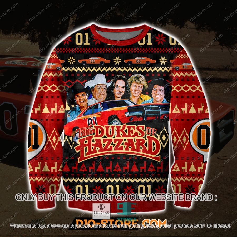 The Dukes Of Hazzard Ugly Christmas Sweater, Sweatshirt 16