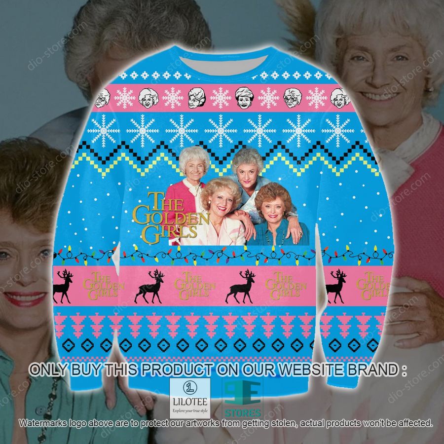 The Golden Girls Pink Blue Knitted Wool Sweater - LIMITED EDITION 9