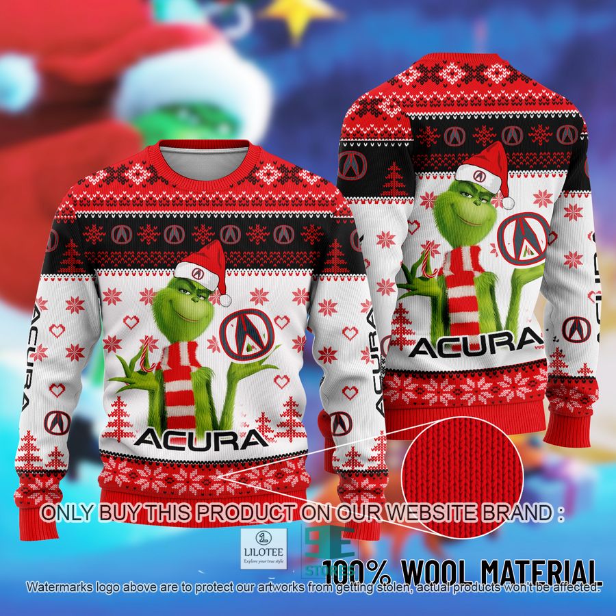 The Grinch Acura Ugly Christmas Sweater 9