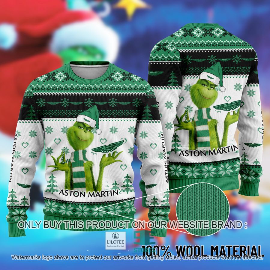 The Grinch Aston Martin Ugly Christmas Sweater 8