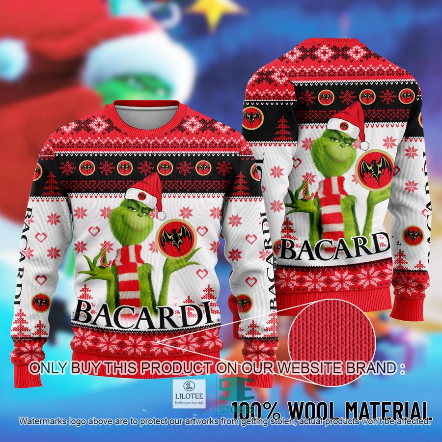 The Grinch Bacardi Ugly Christmas Sweater 8