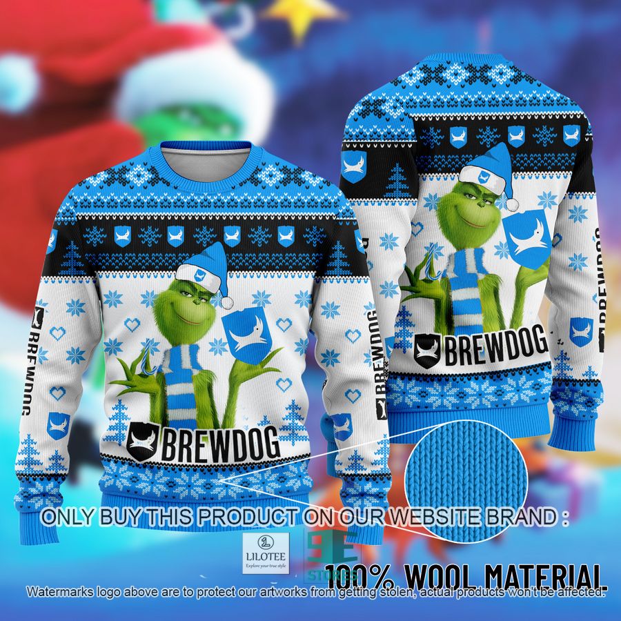 The Grinch BrewDog Ugly Christmas Sweater 8