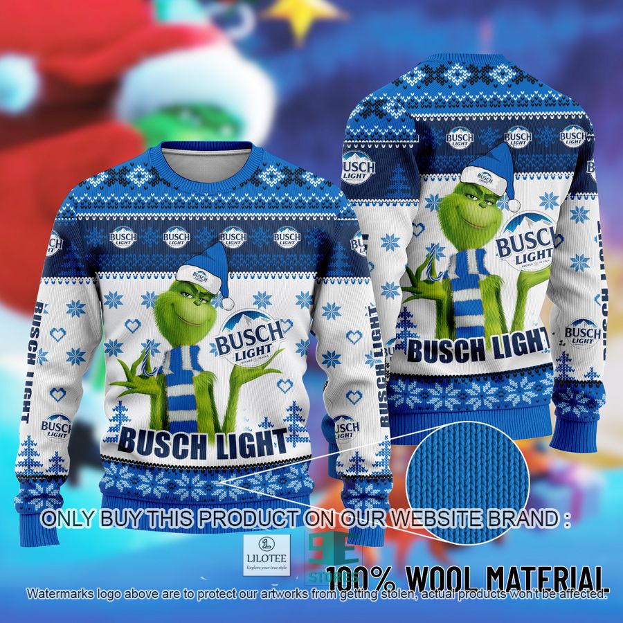 The Grinch Busch Ugly Christmas Sweater 9