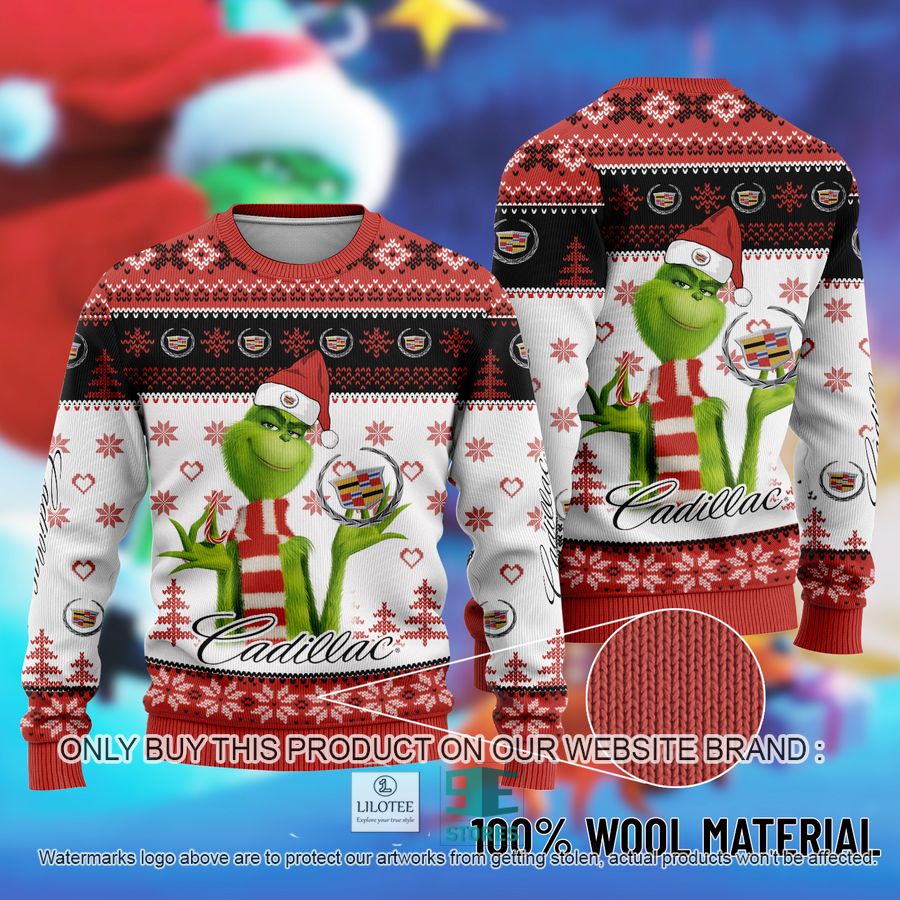 The Grinch Cadillac Ugly Christmas Sweater 8