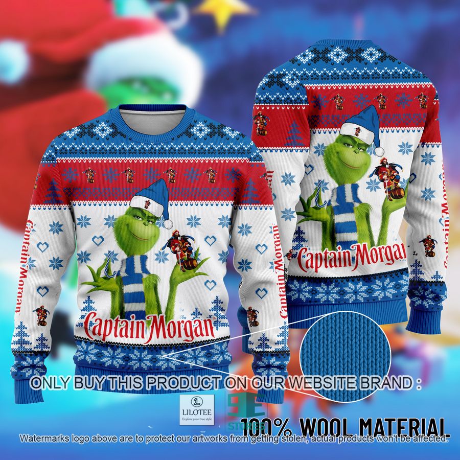 The Grinch Captain Morgan Ugly Christmas Sweater 9