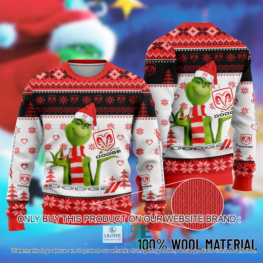 The Grinch Dodge Ugly Christmas Sweater 9