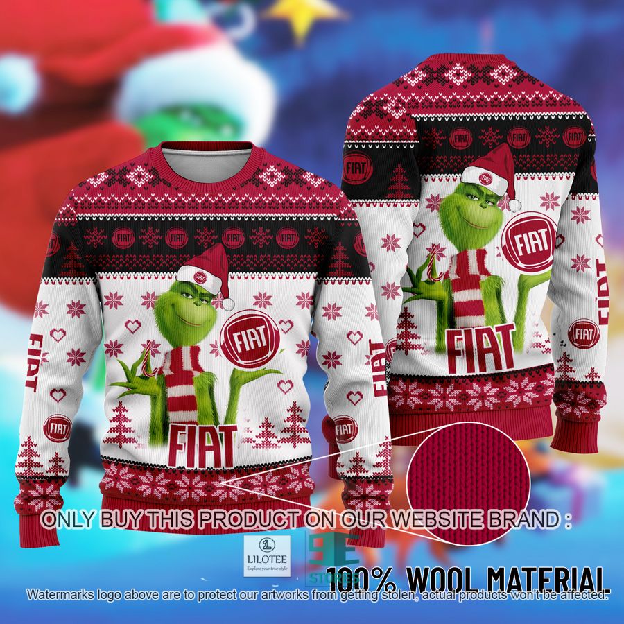 The Grinch Fiat Ugly Christmas Sweater 8