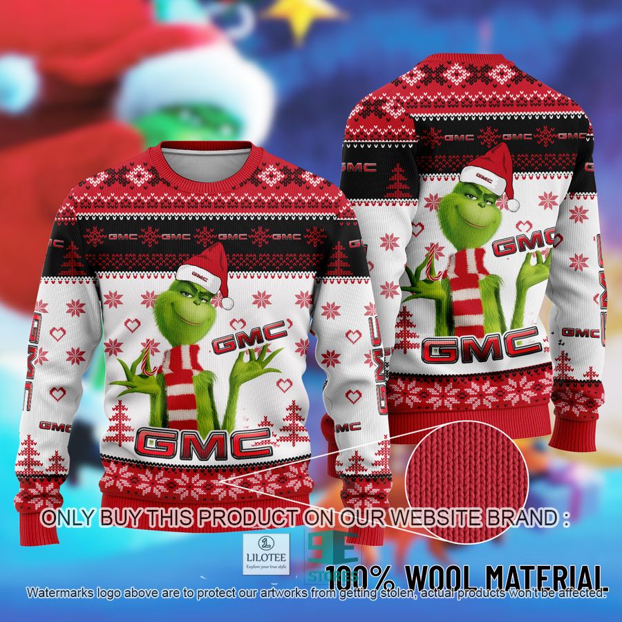 The Grinch GMC Ugly Christmas Sweater 9