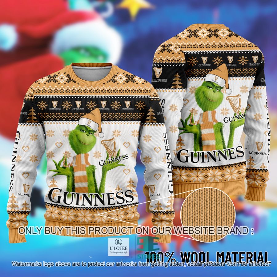 The Grinch Guinness Ugly Christmas Sweater 9