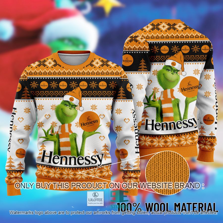 The Grinch Hennessy Ugly Christmas Sweater 8