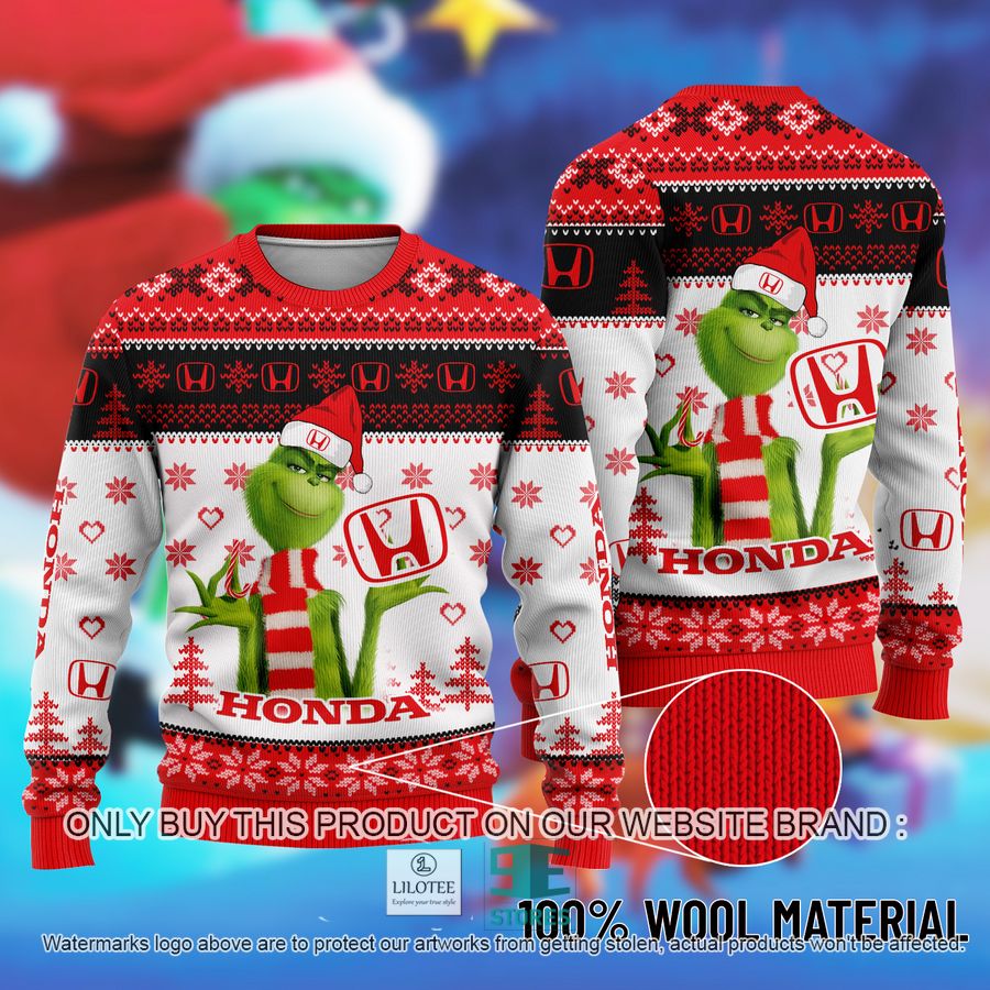 The Grinch Honda Ugly Christmas Sweater 8
