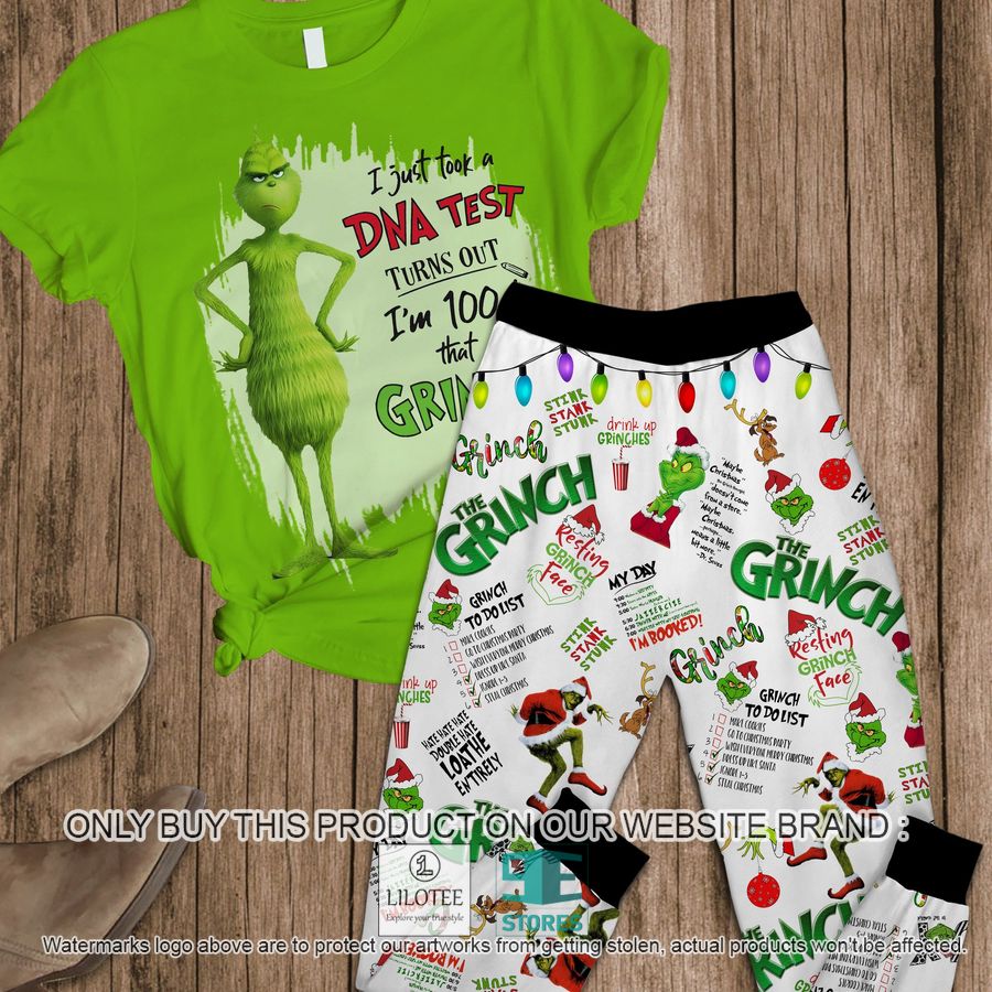 The Grinch I Just Took a DNA Test Pajamas Set - LIMITED EDITION 7