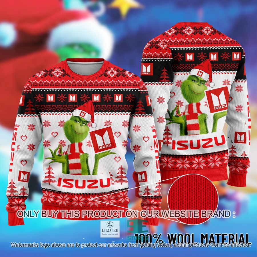 The Grinch Isuzu Ugly Christmas Sweater 8
