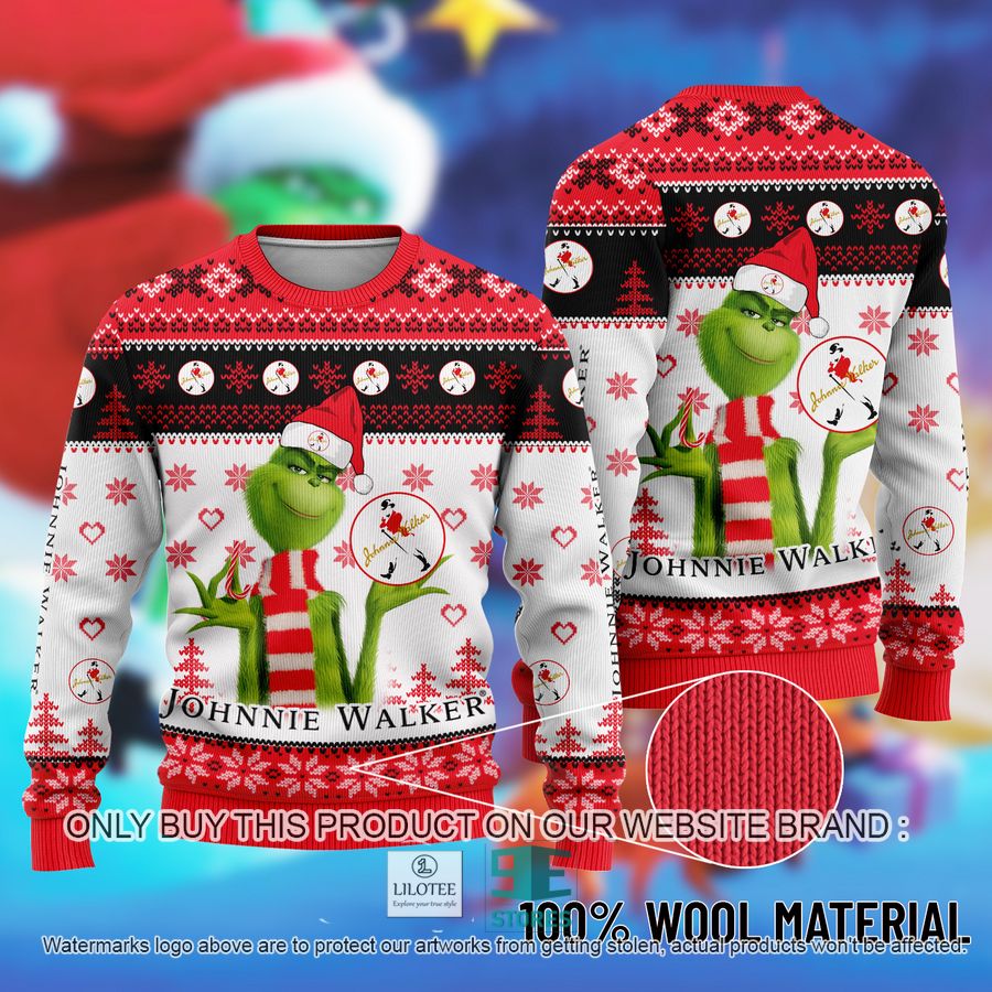 The Grinch Johnnie Walker Ugly Christmas Sweater 8