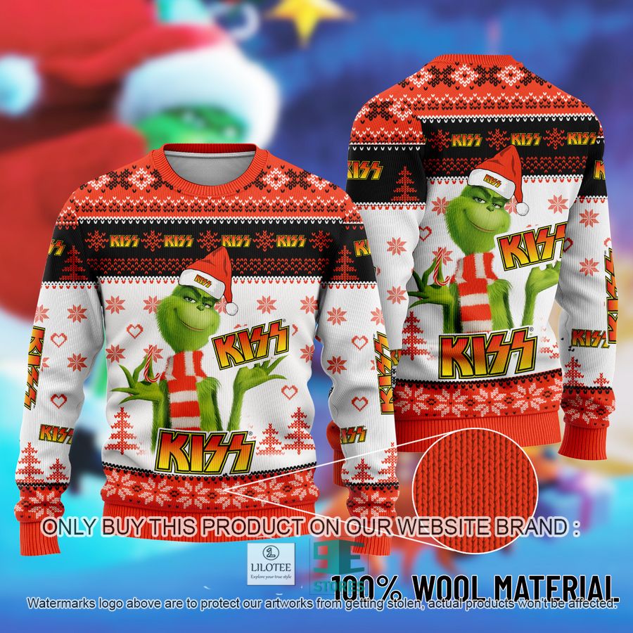 The Grinch KISS Ugly Christmas Sweater 8