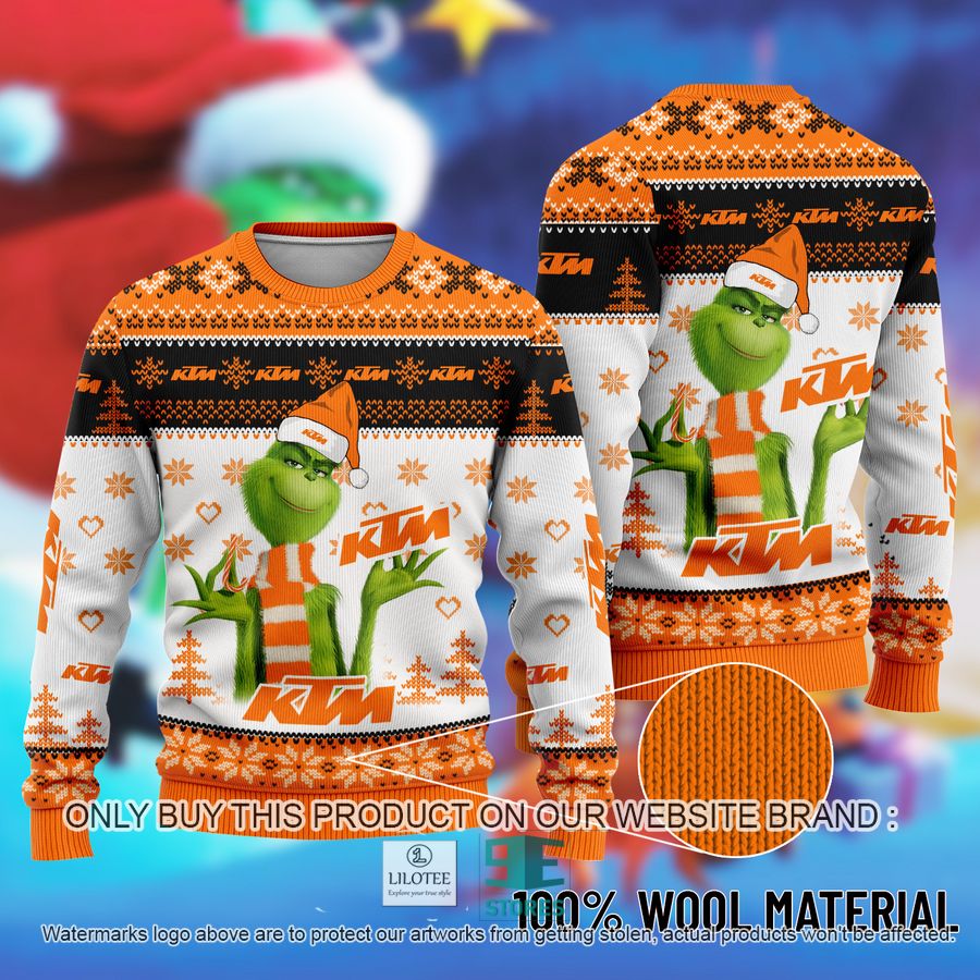 The Grinch KTM Ugly Christmas Sweater 9