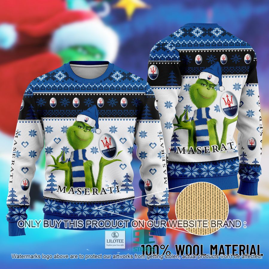 The Grinch Maserati Ugly Christmas Sweater 8