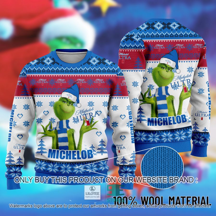 The Grinch Michelob Ugly Christmas Sweater 9