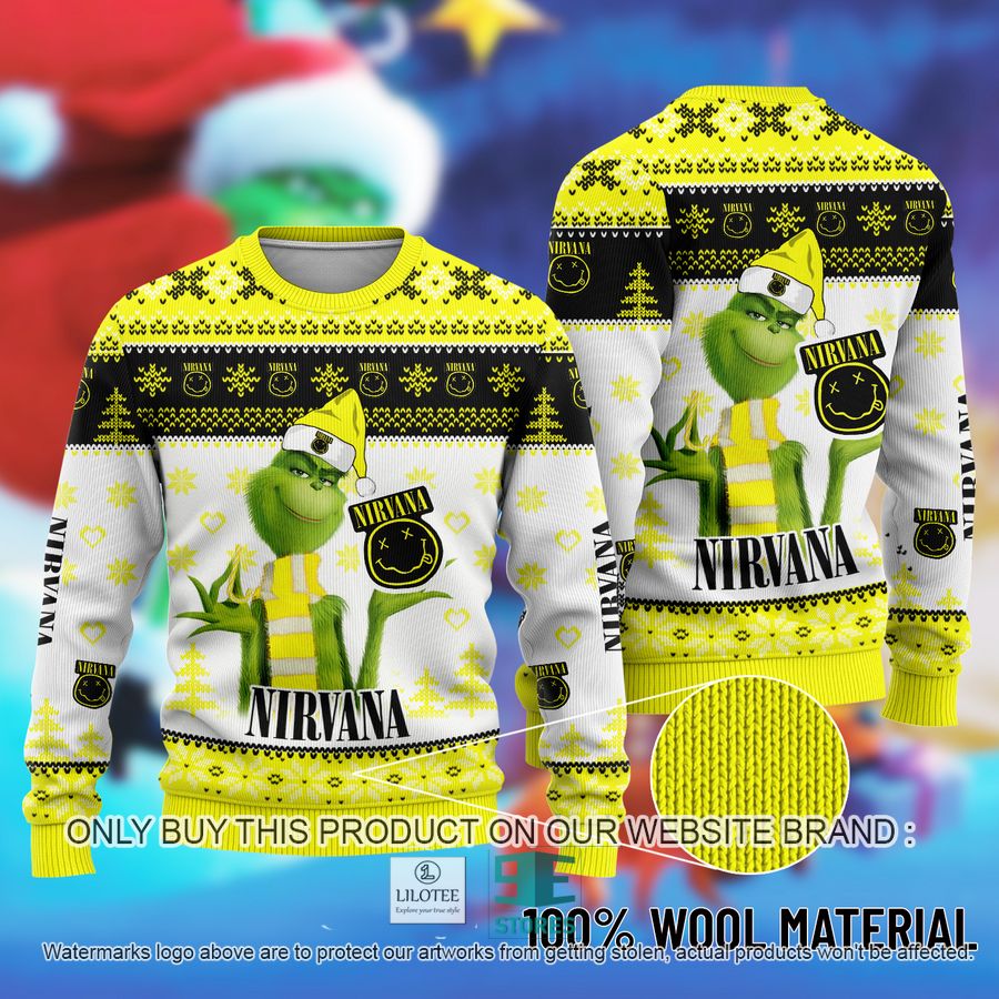 The Grinch Nirvana Ugly Christmas Sweater 8