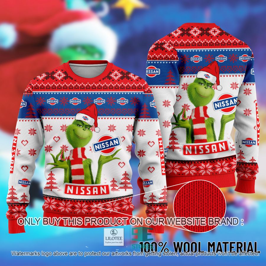 The Grinch Nissan Ugly Christmas Sweater 8