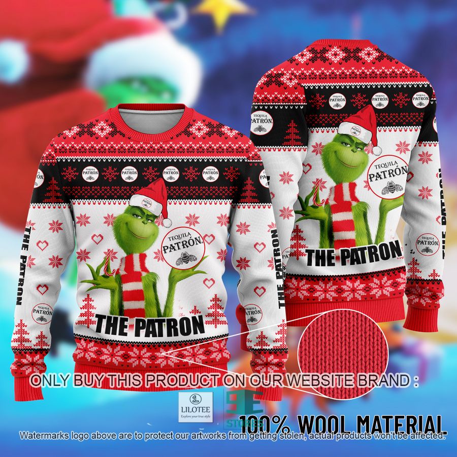 The Grinch Patron Ugly Christmas Sweater 8