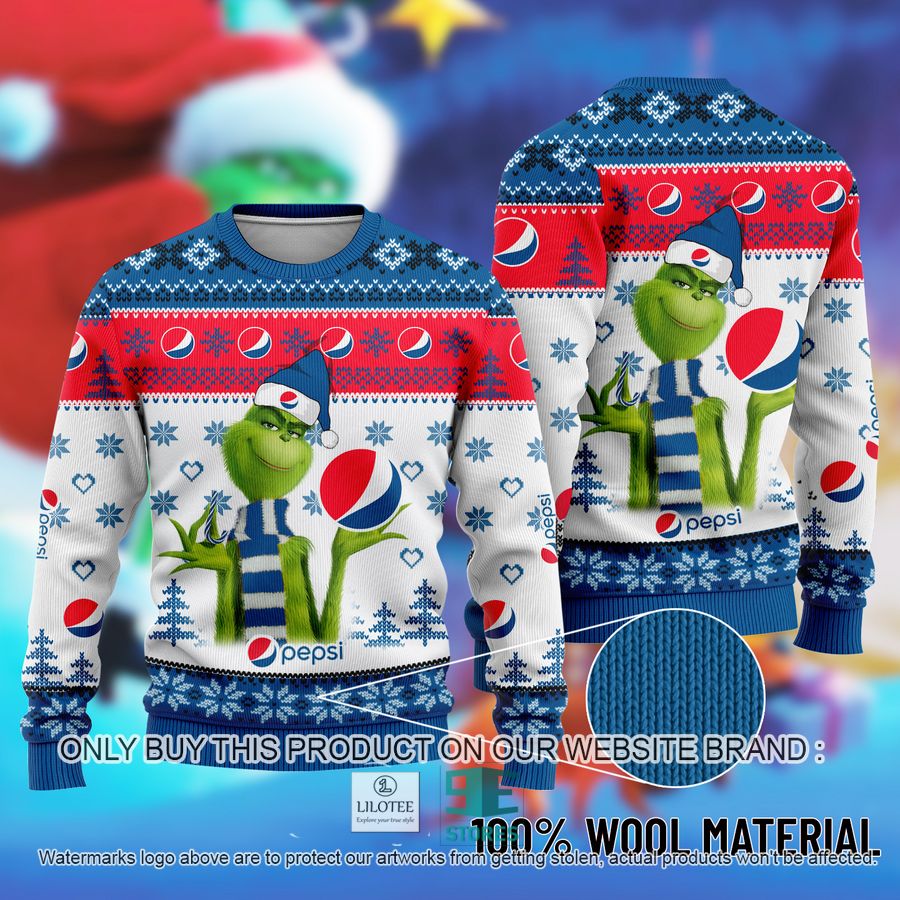 The Grinch Pepsi Ugly Christmas Sweater 9
