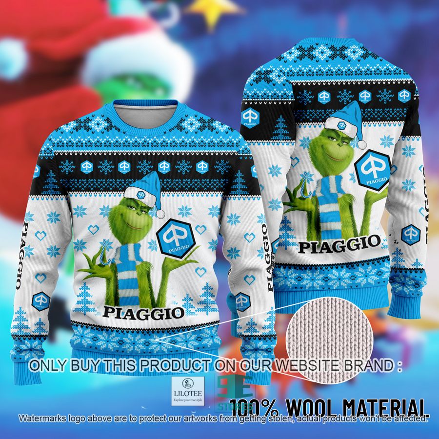 The Grinch Piaggio Ugly Christmas Sweater 9