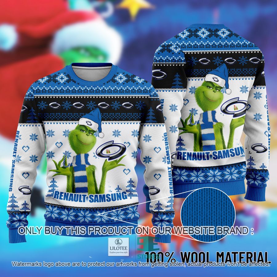 The Grinch Renault Samsung Ugly Christmas Sweater 9