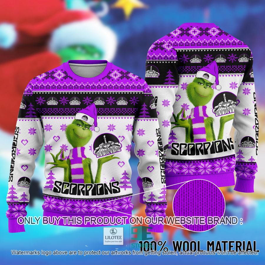 The Grinch Scorpions Ugly Christmas Sweater 8