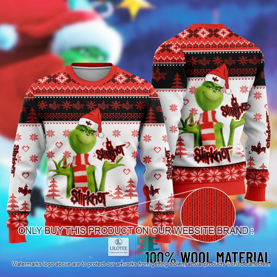 The Grinch Slipknot Ugly Christmas Sweater 9